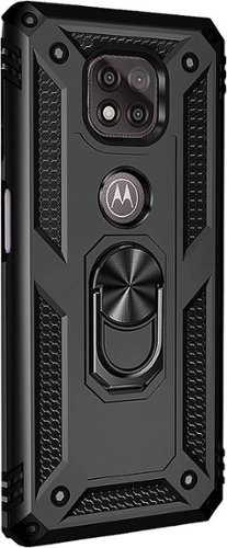 SaharaCase - Military Kickstand Series Carrying Case for Motorola Moto G Power (9th Gen) 2021 - Black