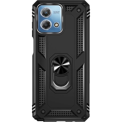 SaharaCase - Military Kickstand Series with Belt Clip Case for Motorola G Stylus 5G (2023) - Black