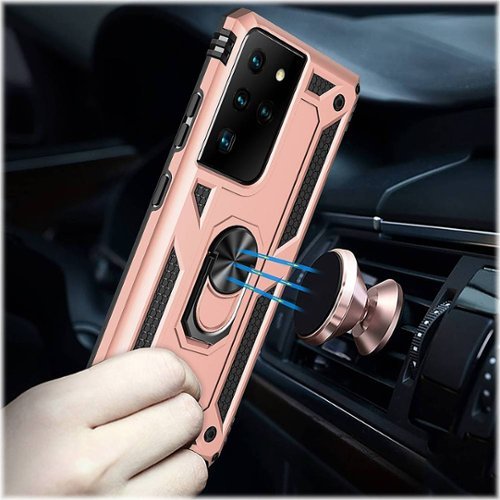 SaharaCase Military Kickstand Series Case for Samsung Galaxy S21 Ultra 5G - Rose Gold BUY IN EUROPE