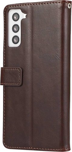 SaharaCase - Folio Wallet Case for Samsung Galaxy S21 5G - Brown-Left_Standard 
