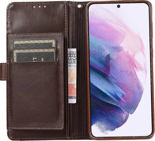 SaharaCase Folio Wallet Case for Samsung Galaxy S21+ 5G - Brown WHERE TO BUY