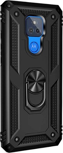 SaharaCase - Military Kickstand Series Carrying Case for Motorola Moto G Play (9th Gen) 2021 - Black