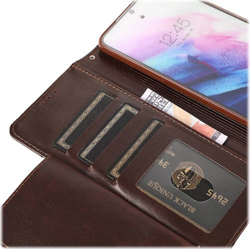 SaharaCase Folio Wallet Case for Samsung Galaxy S21 Ultra 5G - Brown WORLDWIDE DELIVERY