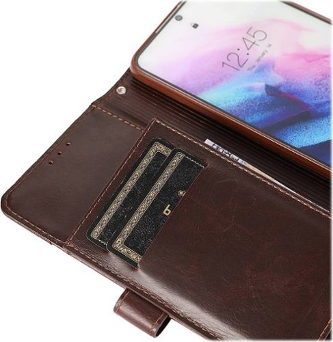 SaharaCase Folio Wallet Case for Samsung Galaxy S21 Ultra 5G - Brown GLOBAL SHIPPING