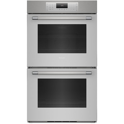 Thermador - Masterpiece Series 30" Built-In Double Electric Convection Wall Oven with Professional Handle and Wifi - Silver