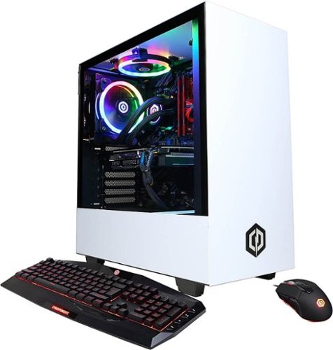 CyberPowerPC - Gamer Supreme Gaming Desktop - Intel Core i7-10700K - 32GB - NVIDIA GeForce RTX 3070 - 2TB HDD + 500GB SSD - White-Angle_Standard 