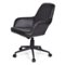 Simpli Home - Goodwin Swivel Office Chair - Distressed Black-Front_Standard