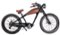 Glarewheels - Electric Vintage Crusier Bike Fat Tire w/40 mi Max Operating Range & 28 mph Max Speed - black-Front_Standard