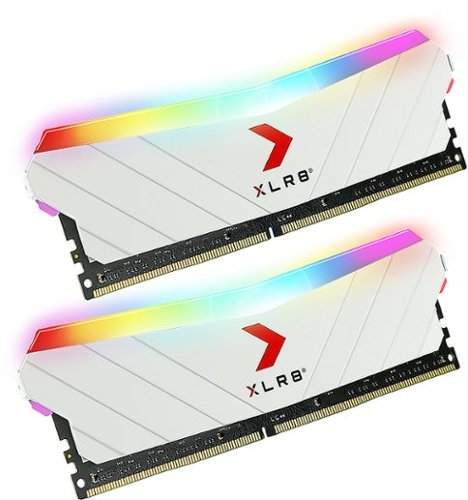 PNY XLR8 Gaming EPIC-X MD16GK2D4360018XWRGB RGB 16GB (2PK X 8GB) 3600MHz DDR4 Desktop Memory Kit with White Edition - Black WORLDWIDE DELIVERY
