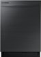 Samsung - 24" Top Control Built-In Dishwasher with Adjustable 3rd Rack, 55dBA - Black Stainless Steel-Front_Standard