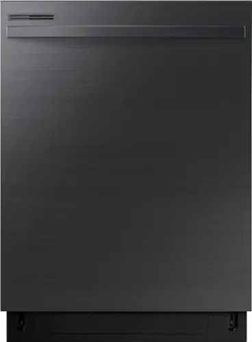 Front. Samsung - 24" Top Control Built-In Dishwasher with Adjustable 3rd Rack, 55dBA - Black Stainless Steel.