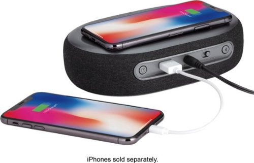 iHome TimeBoost - Bluetooth Stereo Alarm Clock with Speakerphone, Wireless Charging and USB Charging - Black/Gunmetal HOW TO BUY