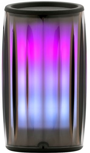 iHome - PlayGlow - Rechargeable Color Changing Portable Bluetooth Speaker - Black