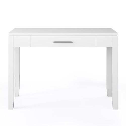 Simpli Home - Cosmopolitan SOLID WOOD Contemporary 42 inch Wide Home Office Desk in - White