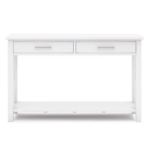 Simpli Home - Kitchener Console Sofa Table - White