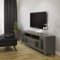 Simpli Home - Cosmopolitan Solid Wood 72 inch Wide Contemporary TV Media Stand For TVs up to 80 inches - Farmhouse Grey-Front_Standard