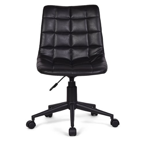 Simpli Home - Chambers Swivel Office Chair - Distressed Black