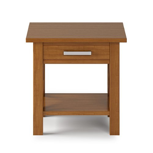 Simpli Home - Kitchener End Table - Light Golden Brown