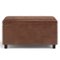 Simpli Home - Cosmopolitan Storage Ottoman - Distressed Saddle Brown-Front_Standard
