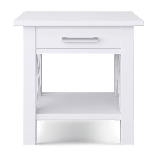 Simpli Home - Kitchener End Table - White