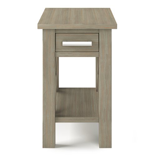 Simpli Home - Kitchener Narrow Side Table - Distressed Grey