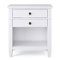 Simpli Home - Carlton SOLID WOOD 24 inch Wide Transitional Bedside Nightstand Table - White-Front_Standard