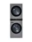 Front. LG - 4.5 Cu. Ft. HE Smart Front Load Washer and 7.4 Cu. Ft. Electric Dryer WashTower with Built-In Intelligence - Graphite Steel.