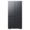 Samsung - BESPOKE 29 cu. ft. 4-Door Flex French Door Smart Refrigerator with Customizable Panel Colors - Matte Black Steel-Front_Standard