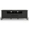 Simpli Home - Warm Shaker SOLID WOOD 72 in Wide TV Media Stand & For TVs up to 80 inches - Black-Front_Standard