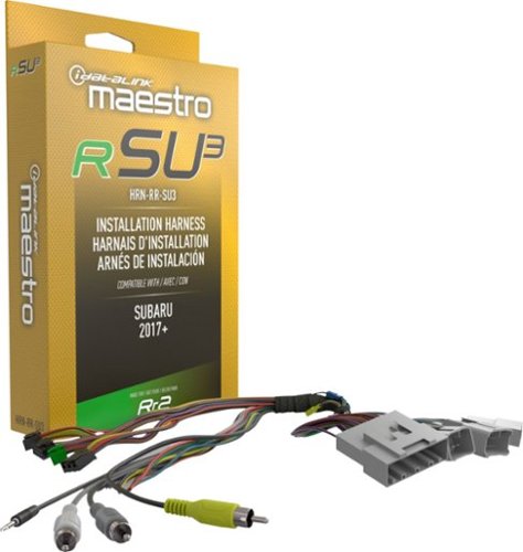 Maestro - Plug and Play T-Harness for SU3 Subaru Vehicles - Black