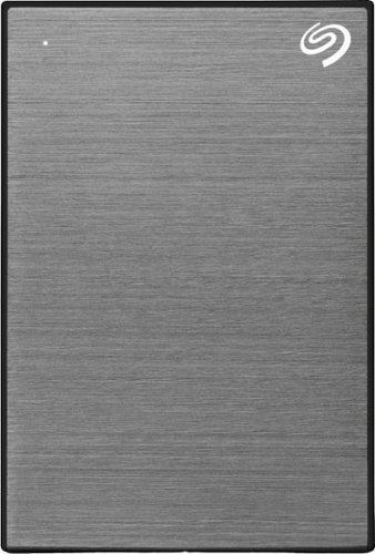 Seagate - One Touch 1TB External USB 3.0 Portable Hard Drive with Rescue Data Recovery Services - Space Gray