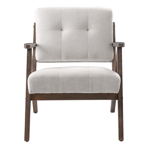 OSP Home Furnishings - Reuben Arm Chair - Brown/Linen