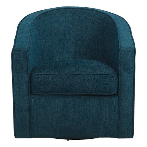 OSP Home Furnishings - Danica Swivel Chair - Azure