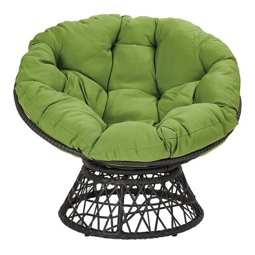 OSP Home Furnishings - Papasan Chair - Green