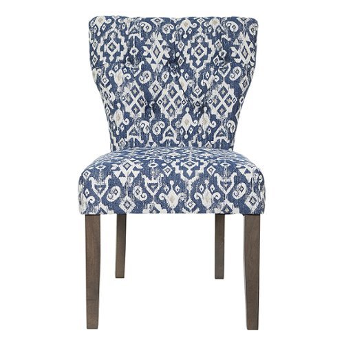 OSP Home Furnishings - Andrew Dining Chair - Navy Ikat