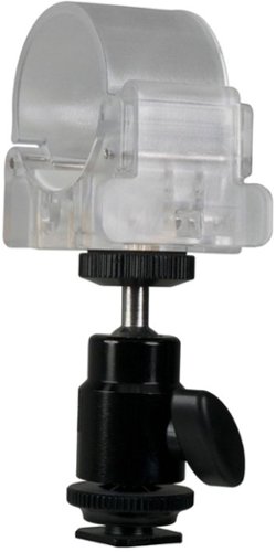 Nanlite Pavotube Transparent Polycarbonate Clip and Mini Ball Head with Hot Shoe Adapter and 1/4''-20 Mount