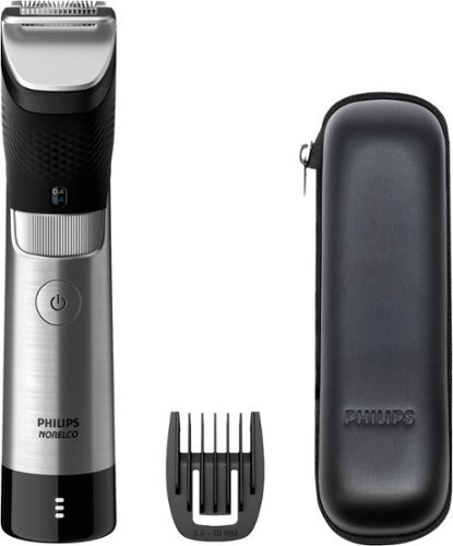  Philips Norelco - Series 9000 Ultimate Rechargeable Beard and Hair Trimmer - Steel
