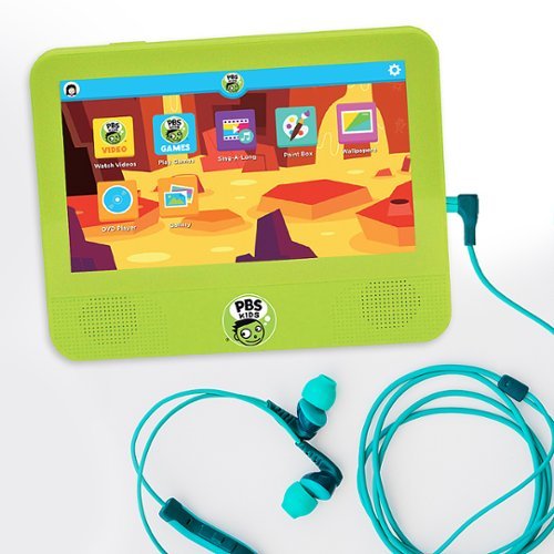 PBS Kids Playtime Pad 7” - Tablet with DVD Player & Bonus DVD - 16GB - WiFi - Green GLOBAL SHIPPING