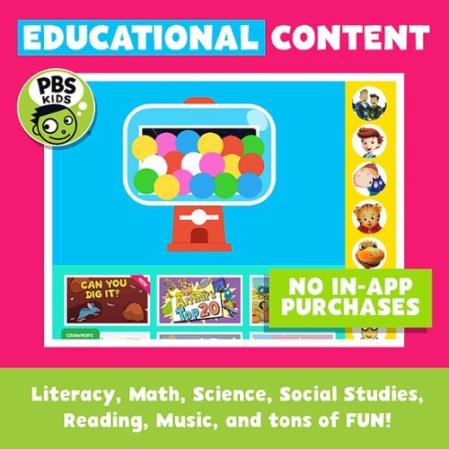 PBS Kids Playtime Pad 7” - Tablet with DVD Player & Bonus DVD - 16GB - WiFi - Green BUY IN SINGAPORE