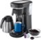 Mr. Coffee - Space-Saving Combo 10-Cup Coffee Maker and Pod Single Serve Brewer - Stainless Steel/Black-Angle_Standard