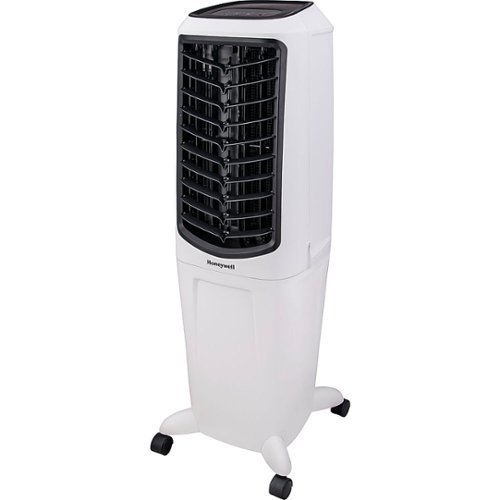 Honeywell - 470 CFM Indoor Evaporative Air Cooler (Swamp Cooler) with Remote Control - White-Front_Standard 