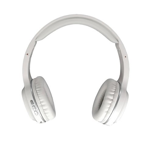 Morpheus 360 TREMORS Wireless On-the-Ear Headphones, Wireless Headset with Microphone - White/Silver WORLDWIDE DELIVERY