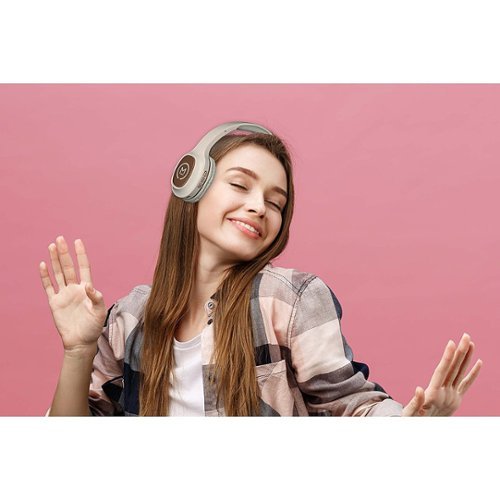 Morpheus 360 TREMORS Wireless On-the-Ear Headphones, Wireless Headset with Microphone - White/Silver GLOBAL SHIPPING
