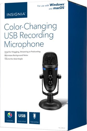 Insignia™ Wired Cardioid & Omnidirectional USB Microphone WHERE TO BUY