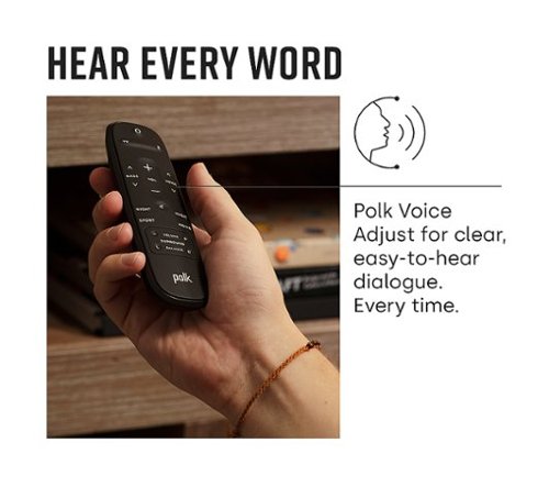 Polk soundbar voice adjust hotsell