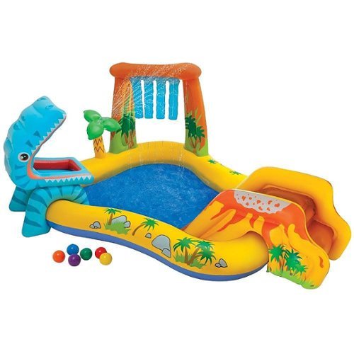 Intex - Dinosaur Play Center Inflatable Kids Set Swimming Pool