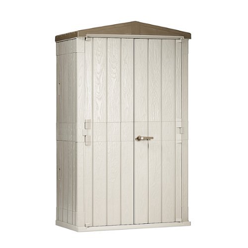 Toomax - Lockable Outdoor Garden Plastic Vertical Storage Shed Cabinet