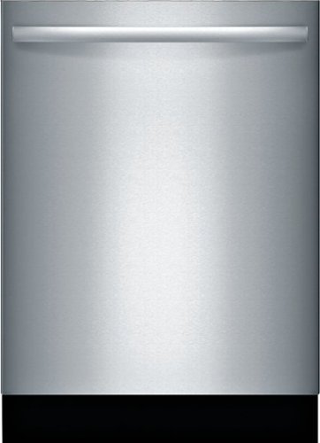 "Bosch - 800 Series 24"" Top Control Smart Built-In Stainless Steel Tub Dishwasher with 3rd Rack and CrystalDry, 42 dBA - Silver"