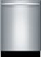 Bosch - 800 Series 24" Top Control Smart Built-In Dishwasher with 3rd Rack and 42 dBA - Silver-Front_Standard 