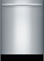 Bosch - 800 Series 24" ADA Top Control Built-In Dishwasher with 3rd Rack, HomeConnect, 42 dBA - Silver - Front_Standard
